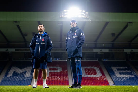 Andrew Findlay, performance analyst, and Ståle Solbakken,