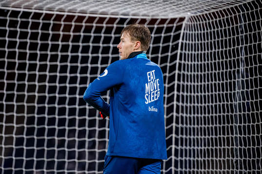 Goalkeeper Mathias Dyngeland of the Norwegian national
