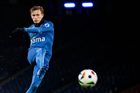 Marcus Holmgren Pedersen of the Norwegian national football