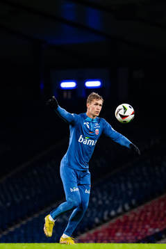 Ola Solbakken of the Norwegian national football team