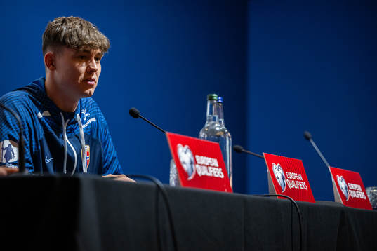 Jørgen Strand Larsen of the Norwegian national football
