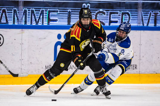 Leksands IFs Aino Karppinen och Nathalie Lidman