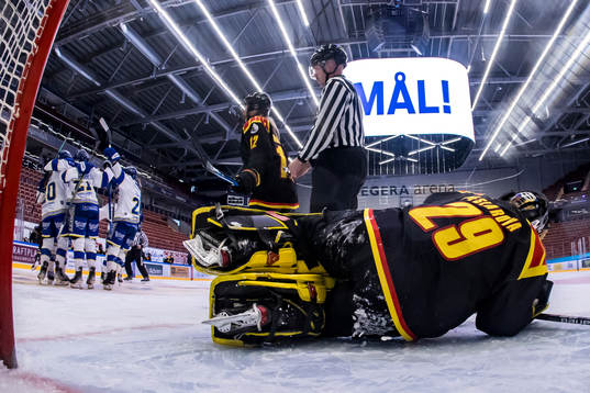 Leksands spelarna jublar