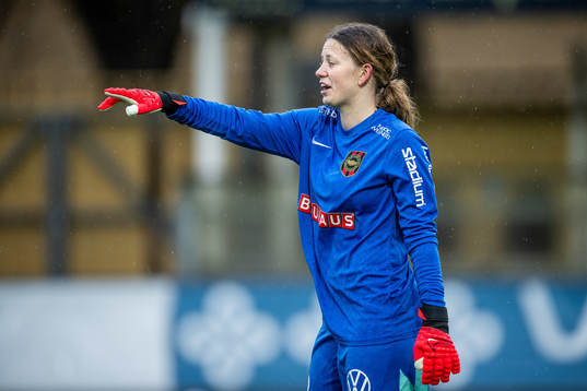 Brommapojkarnas målvakt Hanna Skogsfors