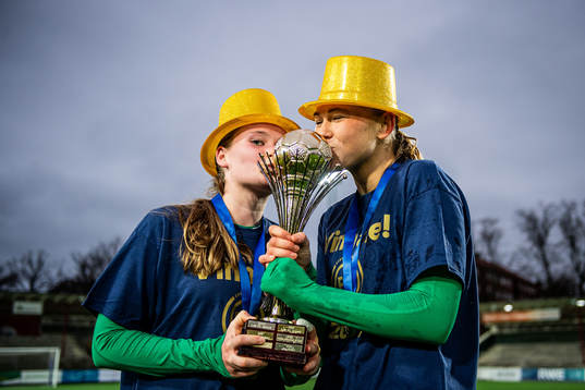 Hammarbys spelare jublar