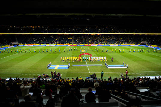 General view of Friends Arena