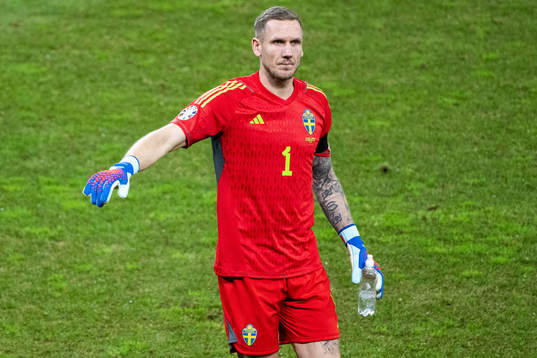 Goalkeeper Robin Olsen of Sweden
