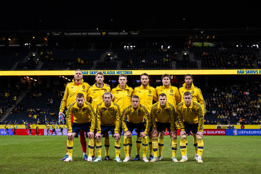 The starting eleven of Sweden