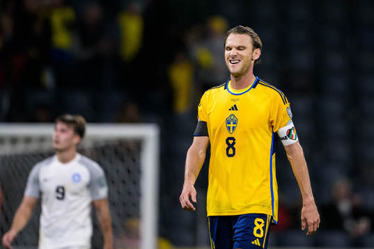 Albin Ekdal of Sweden looks dejected