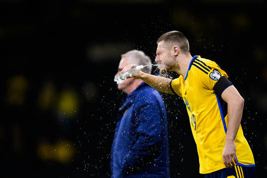 Mattias Svanberg of Sweden celebrating