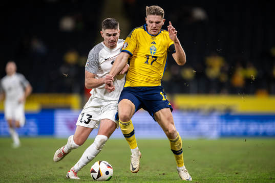 Maksim Paskotsi of Estonia and Viktor Gyökeres of Sweden