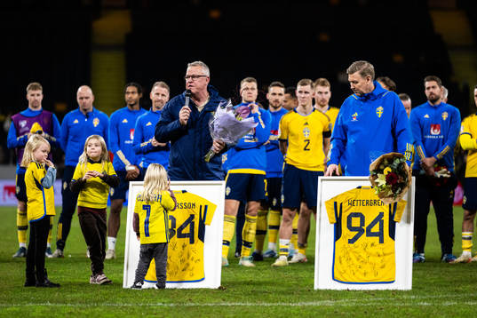 Head coach Janne Andersson and Assistant coach Peter