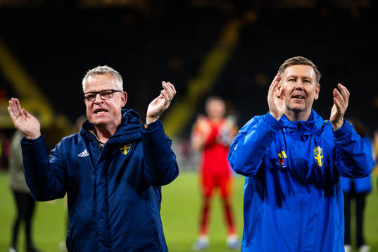 Head coach Janne Andersson and Assistant coach Peter