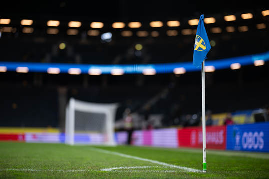 A corner flag at Friends Arena