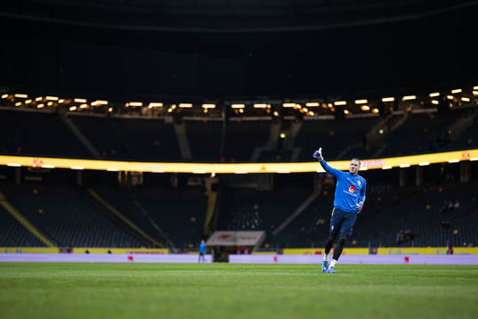 Goalkeeper Robin Olsen of Sweden