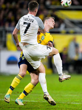 Viktor Claesson of Sweden and Georgi Tunjov of Estonia
