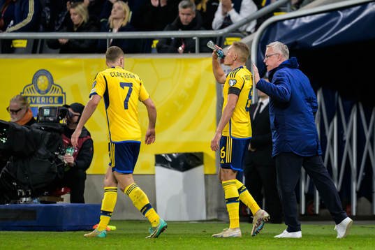 Head coach Janne Andersson of Swedenduring the UEFA Euro