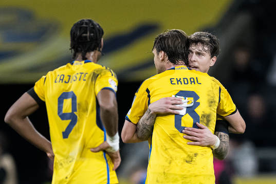 Albin Ekdal and Victor Nilsson Lindelöf of Sweden