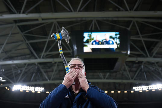 Head coach Janne Andersson  of Sweden