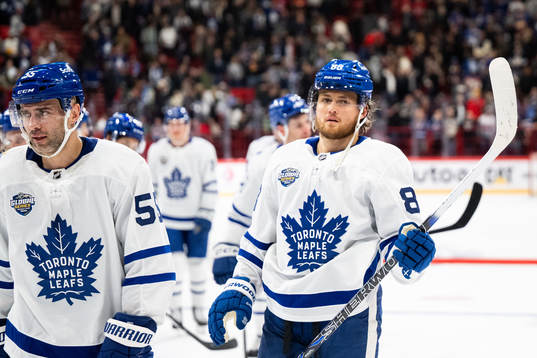 William Nylander of Toronto Maple Leafs celebrates