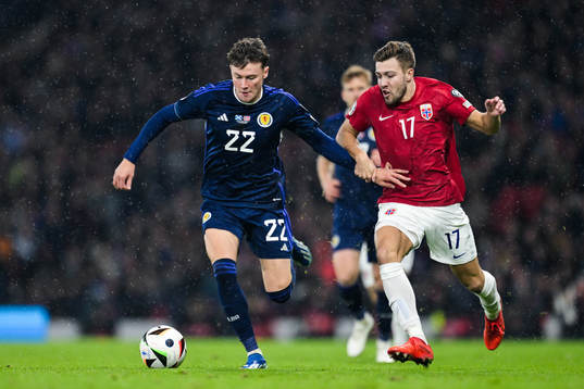 Nathan Patterson of Scotland and Fredrik André Bjørkan of