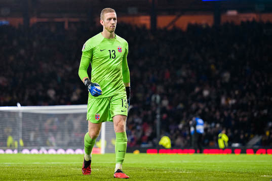 Goalkeeper Egil Selvik of Norway