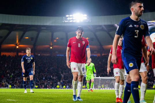 Sander Berge of Norway at half-time