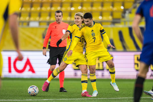 Sebastian Nanasi and Roony Bardghji of Sweden