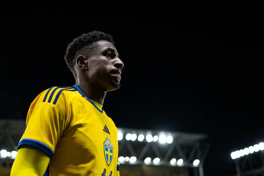 Josafat Mendes of Sweden looks dejected