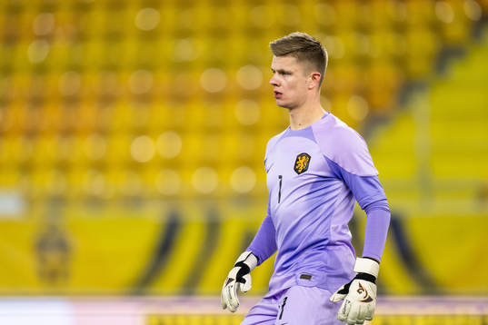 Goalkeeper Calvin Raatsie of Netherlands