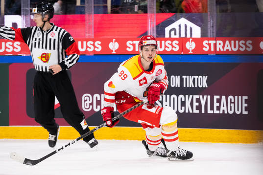 Tino Kessler of EHC Biel Bienne celebrates