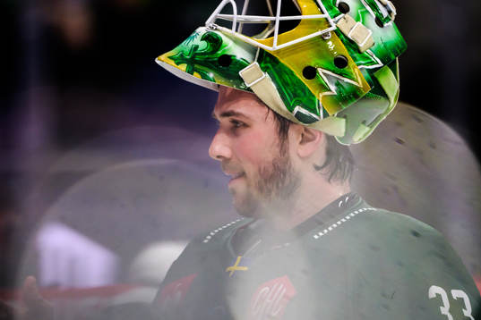 goaltender Maxime Lagacé of Färjestad