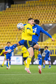 Sveriges Leonardo De Oliveira och Italiens Fabio Chiarodia