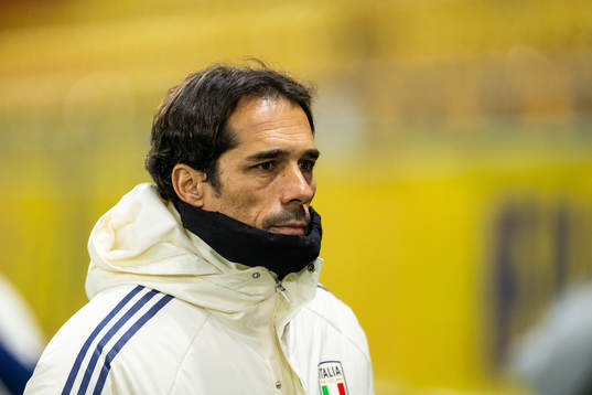Italiens förbundskapten Bernardo Corradi