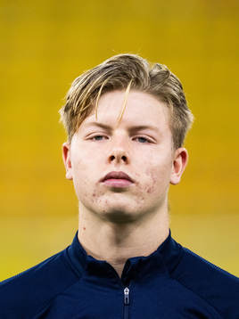 Sveriges Nils Zetterström vid line-up