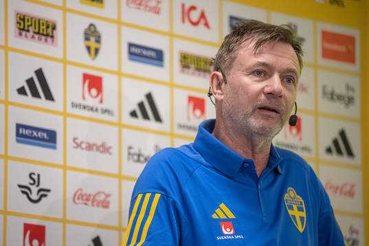 Head coach Peter Gerhardsson of the Swedish women's
