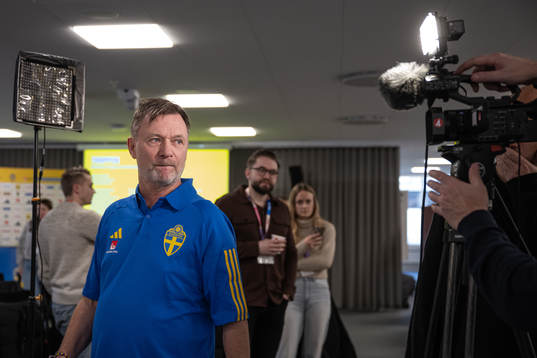Head coach Peter Gerhardsson of the Swedish women's
