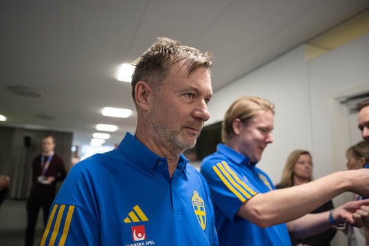 Head coach Peter Gerhardsson of the Swedish women's