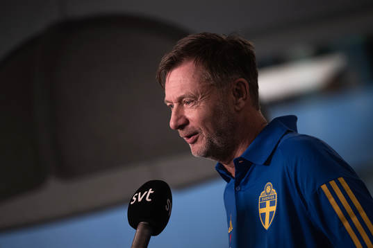 Head coach Peter Gerhardsson of the Swedish women's