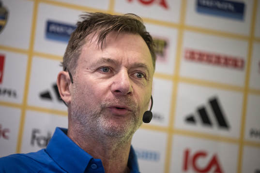 Head coach Peter Gerhardsson of the Swedish women's