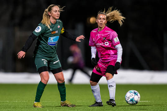 Hanna Dahl of Avaldsnes and Sofie Mykkeltveit Tunes of TIL