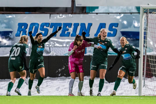 Kaja Olsen of Avaldsnes celebrates