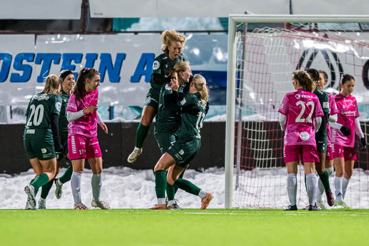 Kaja Olsen of Avaldsnes celebrates