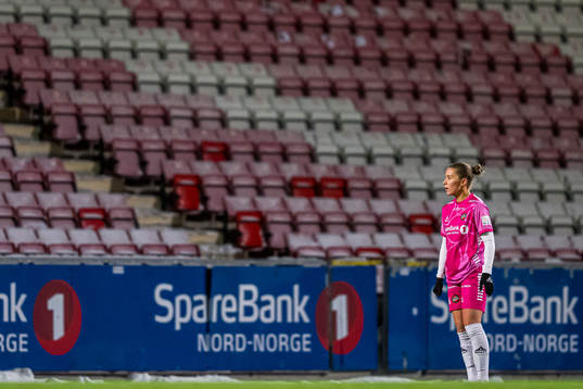 Veronika Sæthre of TIL 2020 looks dejected