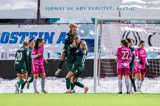 Kaja Olsen of Avaldsnes celebrates