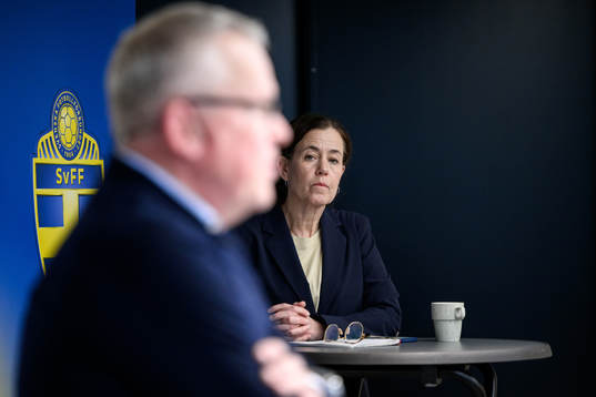 Sveriges presschef Petra Thorén