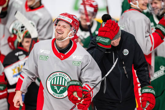Nicklas Lasu och tränare Roger Rönnberg