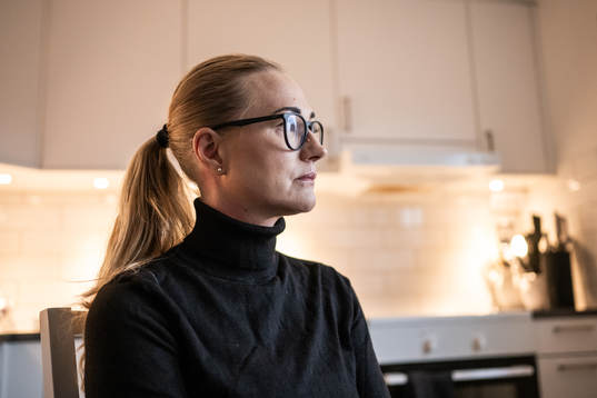 Frölunda J20s Rasmus Odelhögs mamma Camilla i hemmet