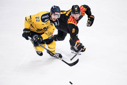 Södertälje SKs Jacob Bjerselius och Brynäs IFs Oliver