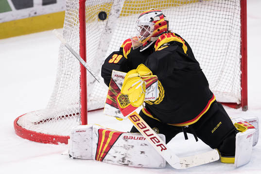 Brynäs IFs målvakt Anders Lindbäck släpper in 0-2